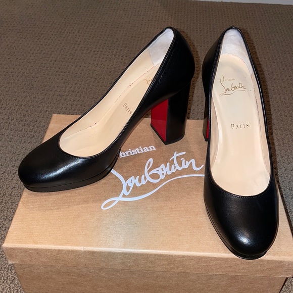 CHRISTIAN LOUBOUTIN KABETTS 100 LEATHER PUMP - Picture 16 of 16